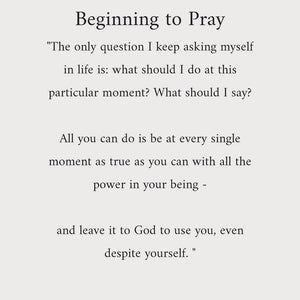 Beginning to Pray by Anthony Bloom